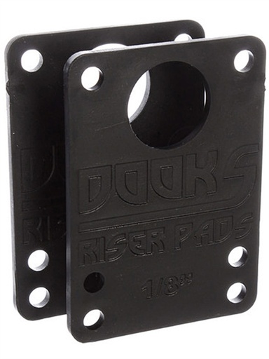 [ilu-skate-hardware-dooks-1-8-riser-pads-2set-black] Dooks 1/8" Riser Pads (2Set) Black