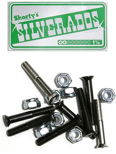 [ilu-skate-hardware-shorty-s-1-1-4-silverados-phillips-black-silver] Shorty's 1 1/4" Silverados Phillips Black/Silver