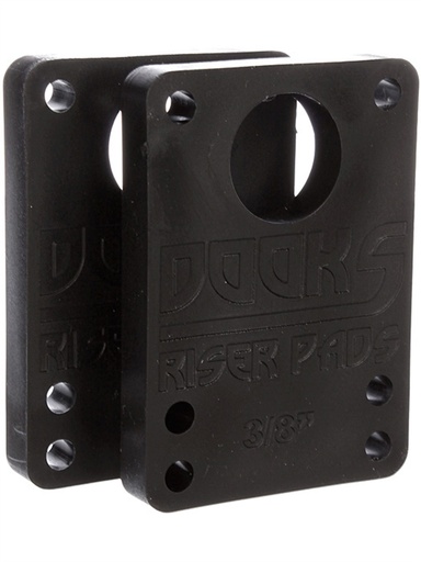[ilu-skate-hardware-dooks-1-4-riser-pads-2set-black] Dooks 1/4" Riser Pads (2Set) Black