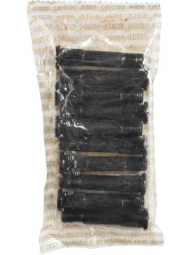 [ilu-skate-hardware-minilogo-kingpin-10-pack-black] Minilogo Kingpin (10 Pack) Black
