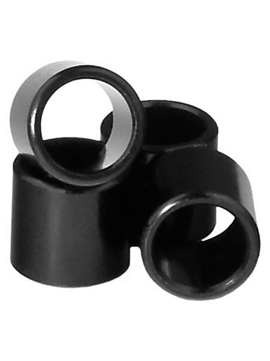 [ilu-skate-hardware-bones-wheels-bearing-spacer-4-pack-black] Bones Wheels Bearing Spacer (4 Pack) Black