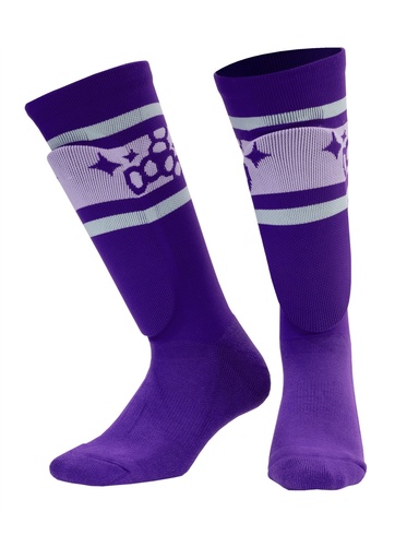 Triple 8 - ShinGuards Barbie Patin - Black/Purple Stripe