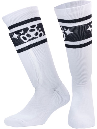 Triple 8 - ShinGuards Barbie Patin - White/Black Stripe