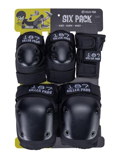 187 Killer Pads - Six Pack - Black