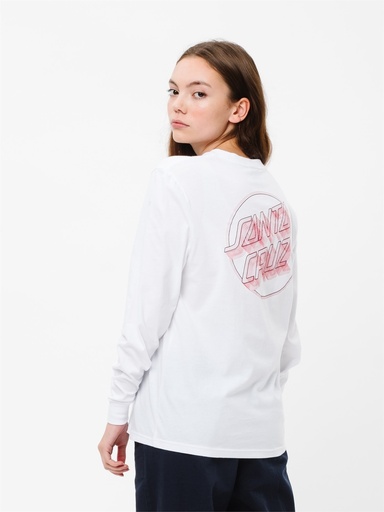 Santa Cruz - Linear Dot Longsleeve - White