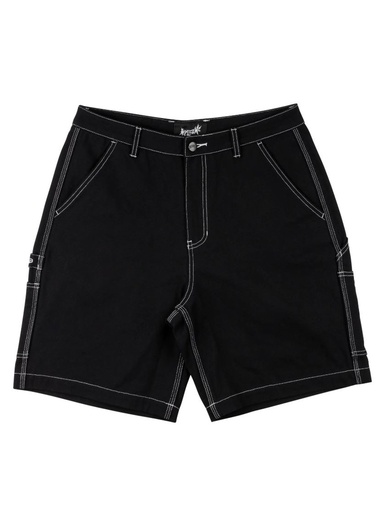 Welcome - Brace Canvas Carpenter Short - Black