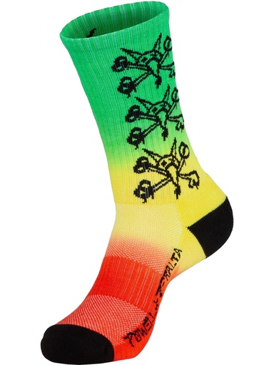 [ilu-clothes-real-142877-23209] Powell Peralta - Vato Rats Socks - Rasta Fade