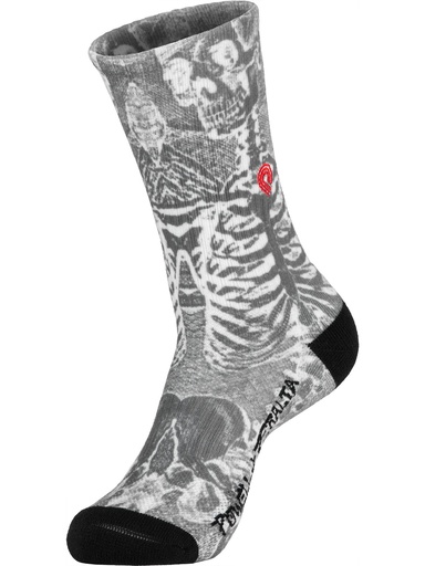 [ilu-clothes-real-142875-23213] Powell Peralta - SAS Skeleton Socks - Charcoal