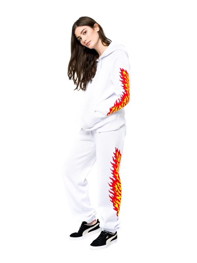 Santa Cruz - Flame Dot Sweatpant - White