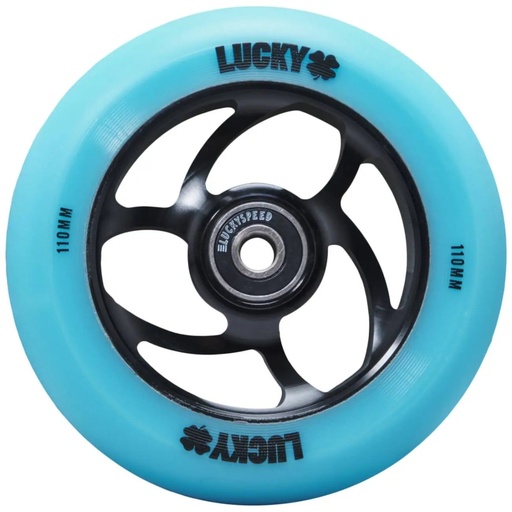 [cen_230081] Lucky Torsion Roue Trottinette Freestyle - Teal/Black - 110mm
