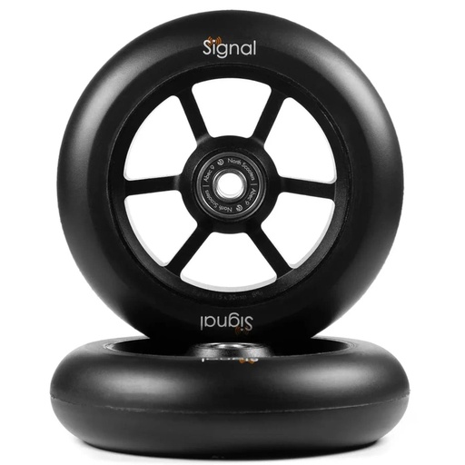 [cen_NOR-COM-00035] North Signal Roues Trottinette Freestyle Pack de 2 - Matte Black - 110mm
