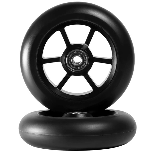 [cen_NOR-WHE-00011] North Signal Roues Trottinette Freestyle Pack de 2 - Black - 110mm