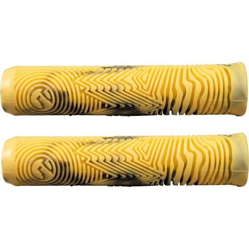 [cen_NOR-GRP-200-YLW] North Industry Poignées Trottinette Freestyle - Black/Canary Yellow Swirl
