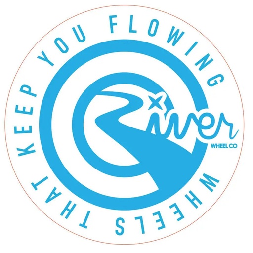 [cen_STICKER057] River Roue Round Autocollant Trottinette Freestyle