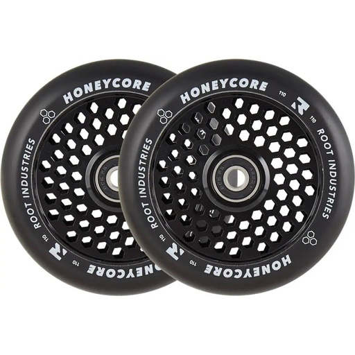 [cen_RI9350759037866] Root Honeycore Noir 110mm Roues Trottinette Freestyle Pack de 2 - Noir - 110mm