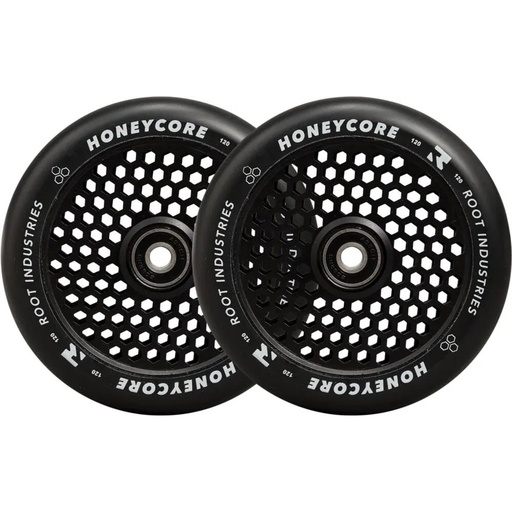 [cen_RI9350759038009] Root Honeycore Noir 120mm Roues Trottinette Freestyle Pack de 2 - Noir - 120mm