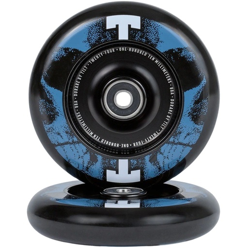 [cen_05-29-690] Tilt Durare Selects Skulls Roues Trottinette Freestyle - Bleu - 110mm