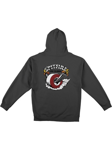 Spitfire - Burnout Hoodie - Charcoal