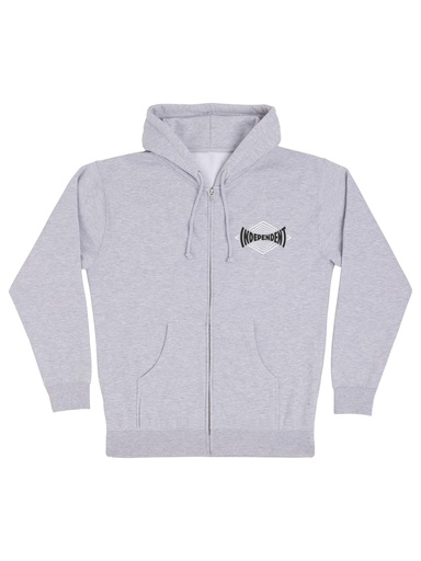 Independent - Vertigo Span Heavyweight Zip Hoodie - Heather Grey