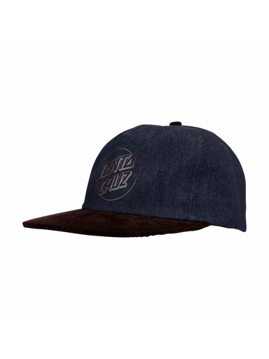 [ilu-clothes-real-141709-26064] Santa Cruz - Opus Dot Snapback Cap - Dark Denim/Coffee Cord