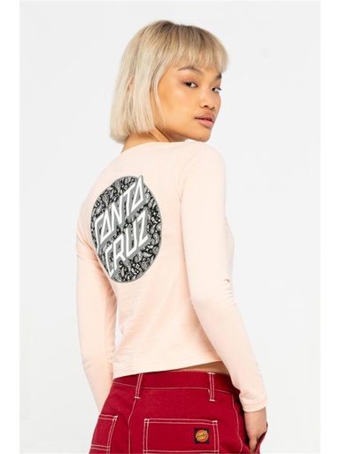 Santa Cruz - Screaming Paisley Dot Longsleeve - Pink