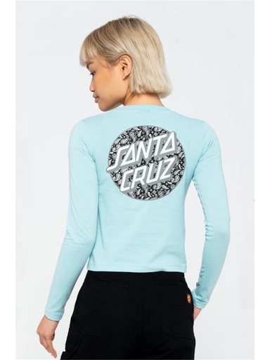 Santa Cruz - Screaming Paisley Dot Longsleeve - Sea Blue