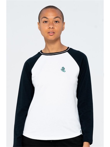 [ilu-clothes-real-108899-26285] Santa Cruz - Mini Hand Baseball Top - White
