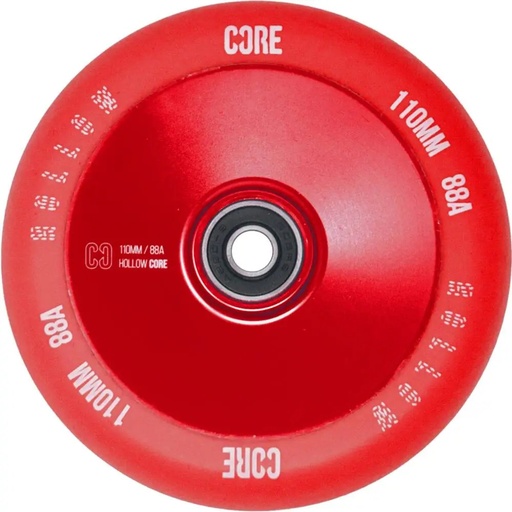 [cen_CRE-SW-R-110] CORE Hollowcore V2 Roue Trottinette Freestyle - Rouge - 110mm