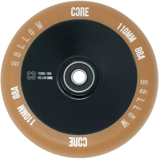 [cen_CW-110-V2-GB] CORE Hollowcore V2 Roue Trottinette Freestyle - Gum/Black - 110mm
