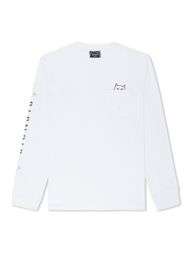RipnDip - Lord Nermal Pocket Longsleeve - White