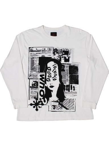 Disorder Skateboards - Who? Longsleeve - Natural Bone