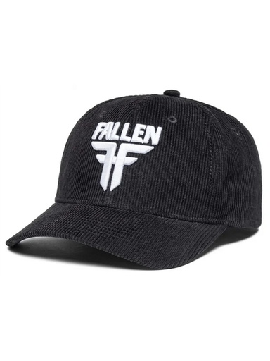 [ilu-clothes-real-142337-27601] Fallen - Insignia Curve Cap - Black/Off White