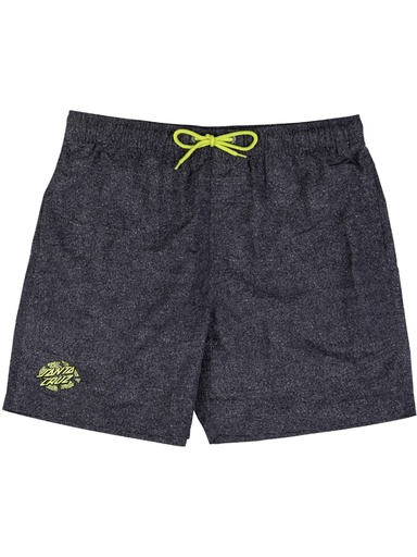 Santa Cruz - Rigid Broken Dot Swimshort - Black Acid Wash