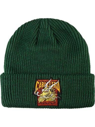 [ilu-clothes-real-142870-27649] Powell Peralta - Steve Caballero Dragon Beanie - Forest Green