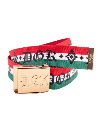 [ilu-clothes-real-132503-27694] DGK - Por Vida Belt - Red/White/Green
