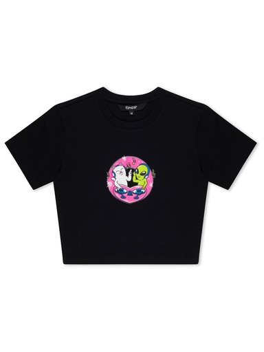 RipnDip - Love Is Ripndip Cropped Baby T-Shirt - Black