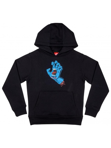[ilu-clothes-real-102559-28032] Santa Cruz - Screaming Hand Kids Hoodie - Black
