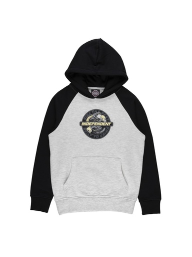 Independent - Speed Snake Front Kids Hoodie - Black/Athletic Heather