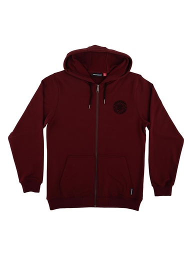 Independent - Clipper Midweight Zip Hoodie - Burgundy