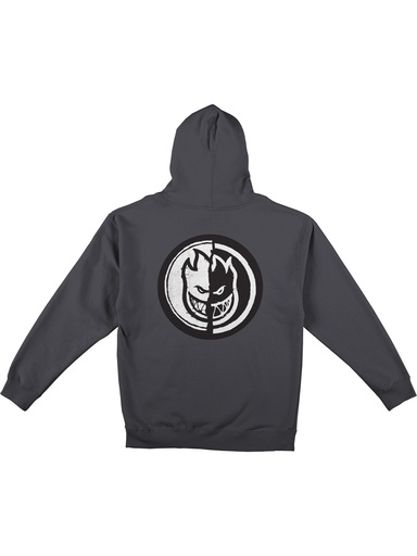 Spitfire - Yin Yang Zip Hoodie - Dark Charcoal