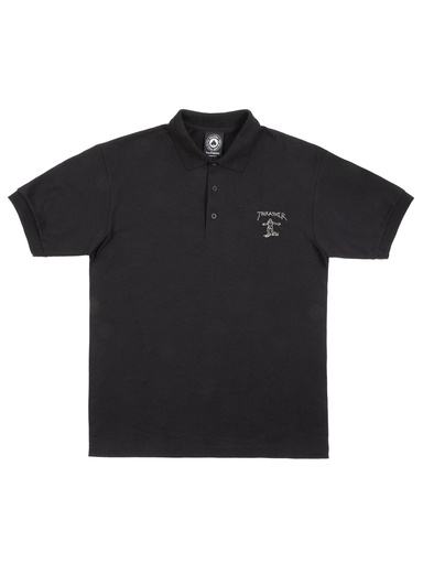 Thrasher - Little Gonz Embroidered Polo - Black