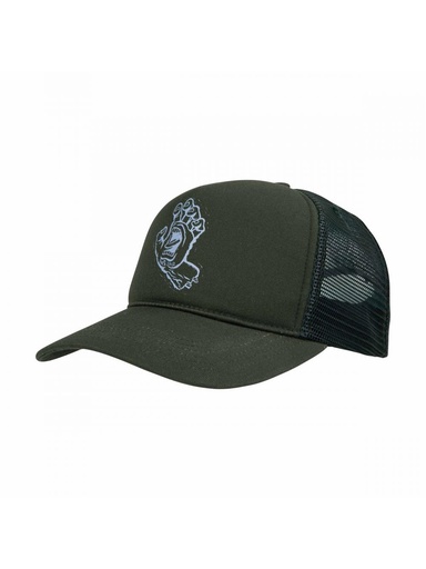 [ilu-clothes-real-141701-28807] Santa Cruz - Stamped Screaming Hand Meshback Cap - Kale