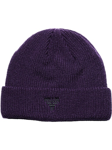 [ilu-clothes-real-142339-28857] Fallen - Insignia Beanie - Grape/Black