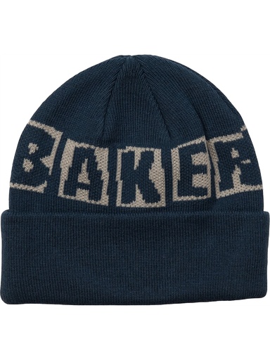[ilu-clothes-real-139975-28865] Baker - Brand Logo Beanie - Navy
