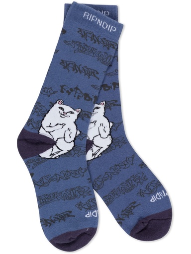 [ilu-clothes-real-143027-28908] RipnDip - Lord Nermal Ghost Socks - Slate