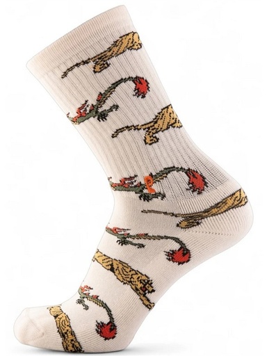[ilu-clothes-real-139991-28922] Psockadelic - Enter The Dragon Socks - Tan