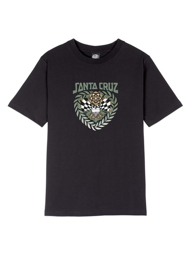 Santa Cruz - Heart Set Front T-Shirt - Black Wash