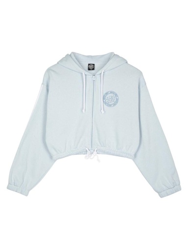 Santa Cruz - Check Outline Ringed Dot Zip Hoodie - Fresh Blue