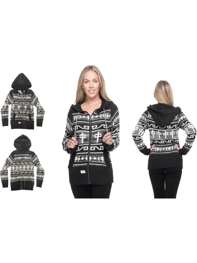 Red Dragon - Nanaimo Zip Sweater - Grey/Black