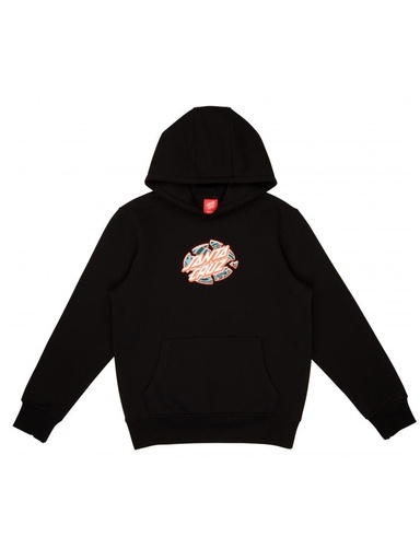 Santa Cruz - Warp Broken Dot Kids Hoodie - Black